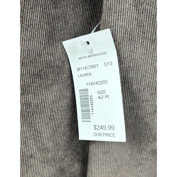 NWT Lauren Ralph Lauren Men’s Corduroy Blazer/Sports Jacket Brown Size 42R - Picture 10 of 10